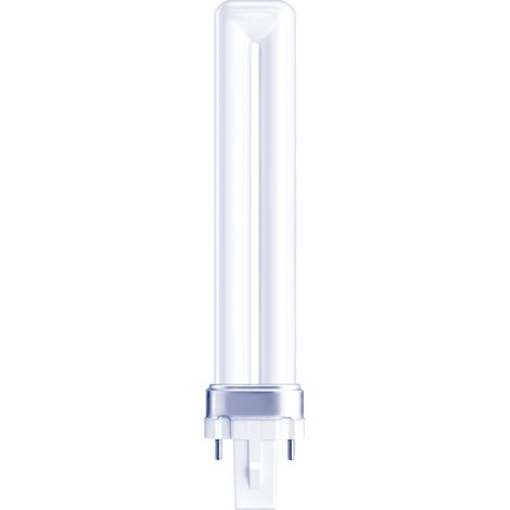 Ampoule basse consommation dimmable G23 PL-S (9W 6500K 600lm) IP20 16,5x1,65cm blanche (1/2)