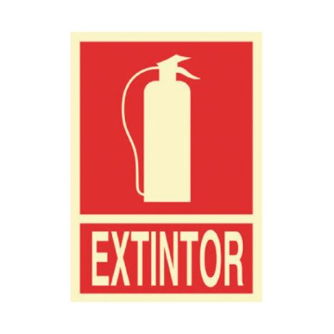 Señales de socorro en catalán Extintor (texto y pictograma) 297X210 mm (1/2)