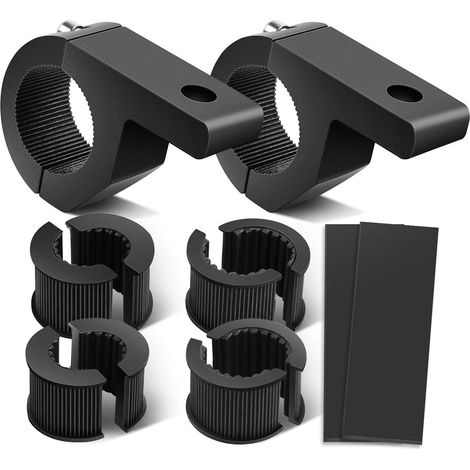 Dos kits de montaje con clip para tiras de luces LED horizontales para postes de 0,75", 1" y 1,25", portaequipajes de techo, jaulas antivuelco, ATV, UTV y camiones. (1/5)
