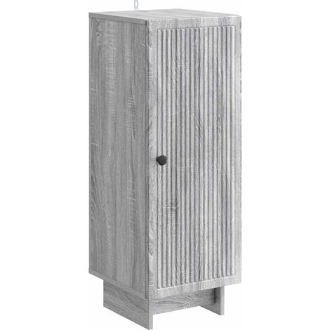 Aparador gris 33 x 34,5 x 90 cm Madera de ingeniería