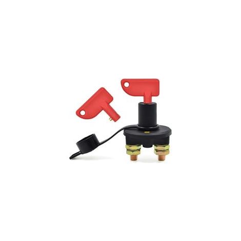 Interrupteur de Coupure Batterie 12V 300A avec Clés, Isolateur Principal pour Voiture, Camion, Bateau et Marine (1/4)
