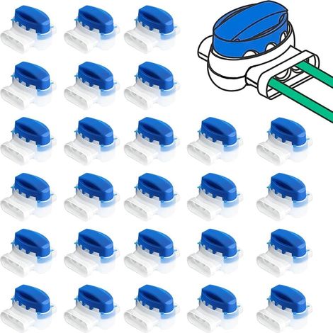- 26 conectores de cable para robot cortacésped, accesorios para robot cortacésped, conectores de cable con gel impermeable, conectores de cable para robot cortacésped de jardín exterior