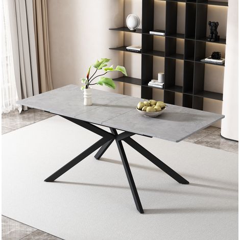 Mesa comedor extensible rectangular MDF 180x70 cm OKMYHOME (1/5)