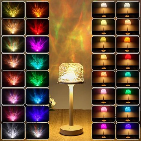 Lampe douche LED étoilée - 1pc, étanche rechargeable 16 couleurs télécommande SPA salle de bain Cuneary (1/5)