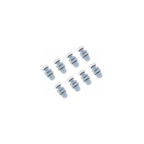 8 rodamientos de plástico duradero para puertas correderas de ducha, repuestos para cristal de baño (19 mm) - Crezuo (1/4)