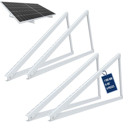 NoaSol Supporto per pannello solare Altezza fino a 72 cm Tetto a terrazza