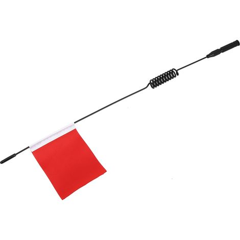 Modellantenne L29cm Simulationssignalleitung mit Flagge für RC-Kletterauto (Rot) (1/5)