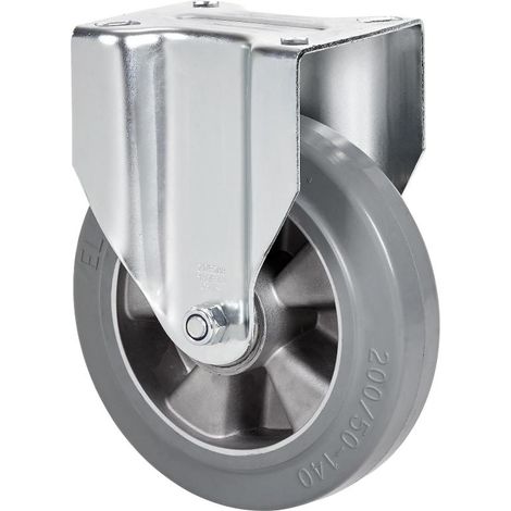 rueda fija  4mm 17zvr160-degb aluminio-goma gris elastica eje bolas (1/2)