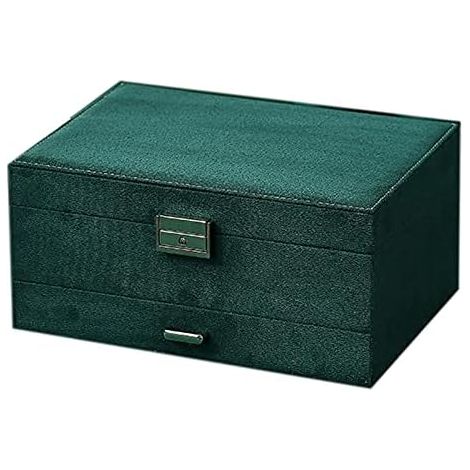 Nouvelle Boîte à bijoux en flanelle vintage à trois couches-Fei Yu