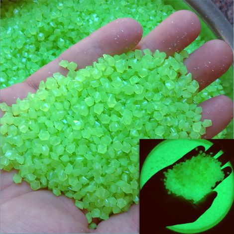 4000 galets lumineux phosphorescents pour la décoration, la maison, le jardin, les allées extérieures, la pelouse, l'aquarium, 3-5 mm