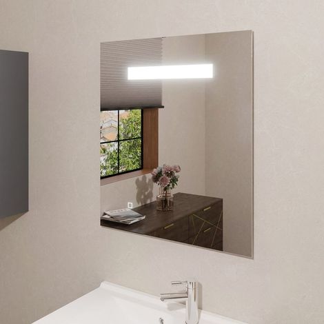 Miroir lumineux ELEGANCE 70x80 cm - avec interrupteur sensitif (1/4)
