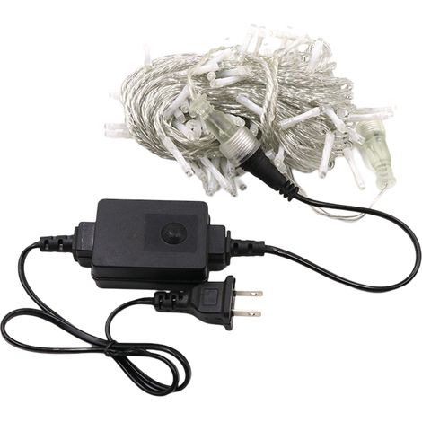 Guirlande lumineuse LED de Noël, guirlande féérique étanche avec prise 24 V, 8 modes d'éclairage, guirlande lumineuse d'intérieur et d'extérieur pour jardin, mariage, décoration de Noël (1/5)