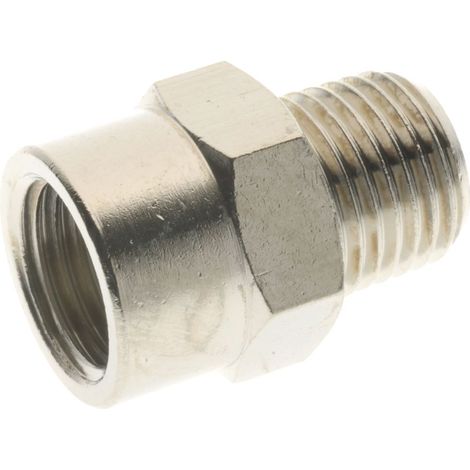 Bague de réduction RS PRO BSPP 1/4" mâle  BSPP 1/4" femelle en Laiton, Droit ( Prix pour Paquet de 10 )
