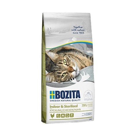 Bozita Indoor & Stérilisé Sans Céréales avec Poulet 2kg (1/2)