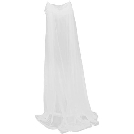 Ciieeo Moustiquaire ronde blanche à baldaquin pour lit de fille (1/5)