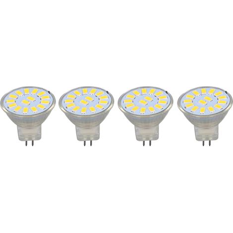 4PCS Ampoules LED MR11 5W 500LM Double Pin, Lumière d'Ambiance Blanc Chaud pour Salon et Jardin (1/5)