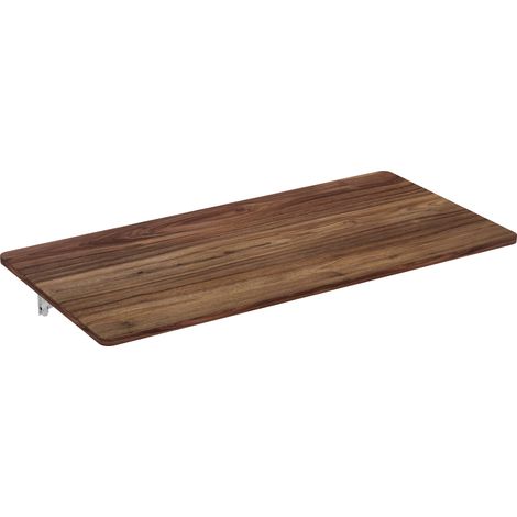 Escritorio plegable de pared de MDF color nogal 114 x 56 x 18,5 cm (1/5)
