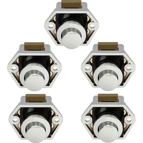 Loquets à bouton, poussoir, verrous de porte d'armoire pour fourgon (1/5)