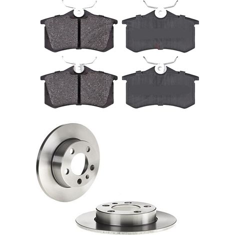 KIT FRENI POSTERIORI compatibile con SKODA RAPID (NH3) - DISCHI + PASTIGLIE OEM: P 85 020 / 16883 /SOSTITUZIONE DIRETTA/BASSA POLVERE/SILENZIOSO