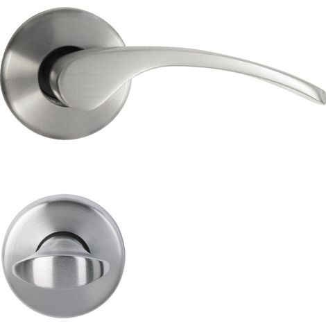 poignée de porte en laiton inox pour Badtüren R poignée de porte pour WC - 32740663