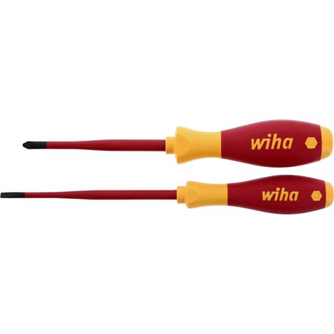 Wiha 32189 - Set di 2 cacciaviti isolati Slim No.2 e 4.5 (1/4)