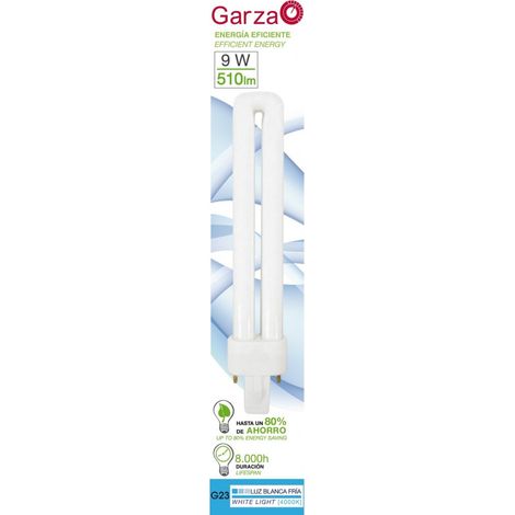 Pack de 5 - Garza Lighting - Bombilla Biax Luz Cálida 2 PIN 9W 510 Lúmenes 40K