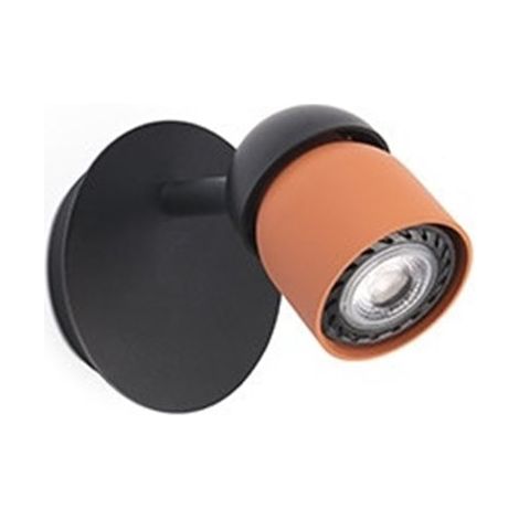 Faro Coco - Foco de pared Negro, Terracota 1x GU10