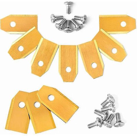 Set mit 30 Schneidmessern für Husqvarn Mähroboter (0,75 mm) mit 30 Schrauben (gold)