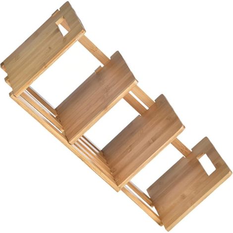 Étagère de Bureau Support de Livres Extensible en Matériau Synthétique, Design Rétractable et Sécurisé pour Rangement sur Bureau (1/5)