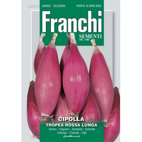 SEMI CIPOLLA TROPEA ROSSA LUNGA DOPPIA BUSTA FRANCHI SEMENTI
