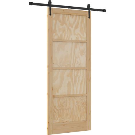 Maison Exclusive - Schiebetür ORKDAL Natur 86 x 211 cm Massives K