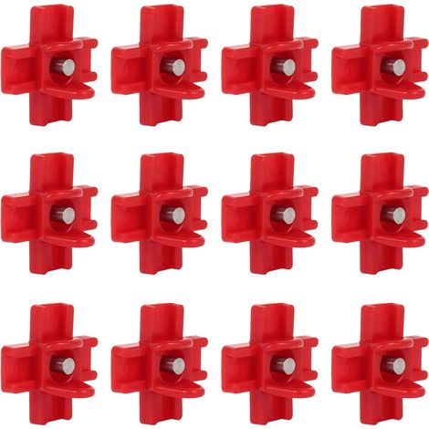 Juego de 12 bebederos de tetina, montaje lateral horizontal, acero y plástico, para pollos y patos. (1/5)