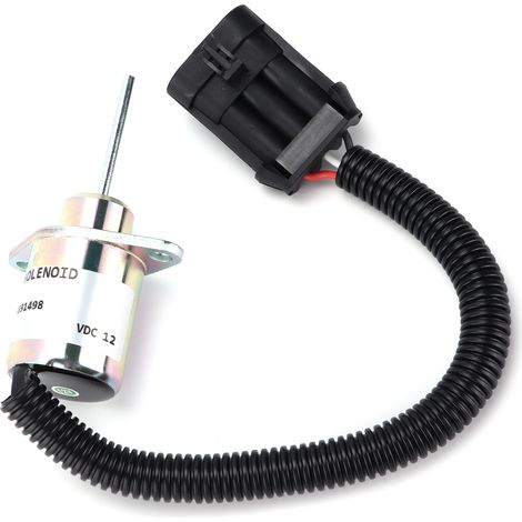 Électrovanne d'arrêt de carburant 6691498/6691313 de remplacement pour Bobcat S130 S150 S160 S175 S205 S510 (1/5)