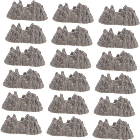 100 Pièces Plastic Fake Stone Model for Micro Train Landscape Garden Decor (1/5)