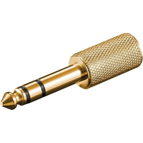 Intracom stereo 6,35mm auf 3,5mm metall ic audio adapter - 110627