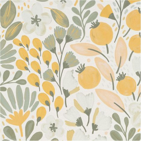 Erismann La Terrasse Jardin Poetique White Wallpaper Paste The Wall Vinyl (1/4)