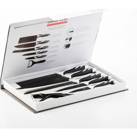 Set de cuchillos Cecotec swiss chef 6 piezas apto lavavajillas ergonómico (1/5)