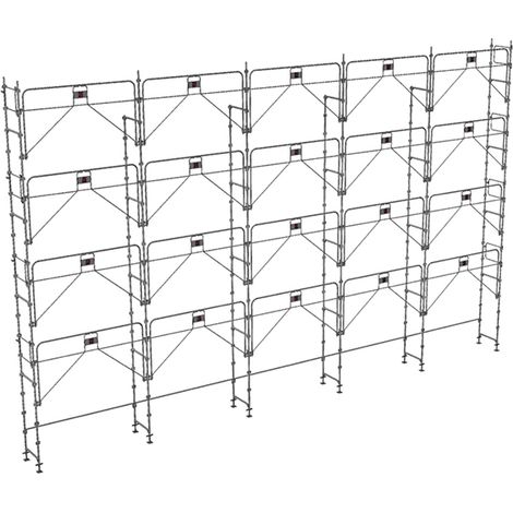 Ponteggio 160m² - Struttura sola + Parapetto - DUO160GC-S