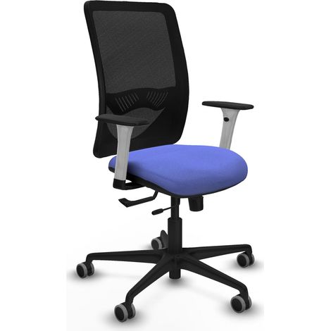 Chaise de bureau piqueras y crespo Zulema blanc support lombaire ajustable (1/2)