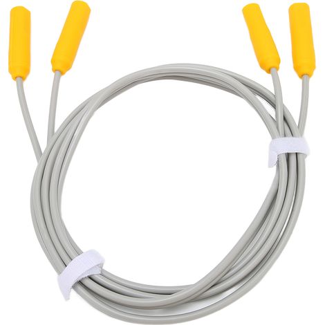 Câble de connexion portable pour électrodes, accessoire fil électrode pour appareil d'électrothérapie interférentielle, compatible thérapie, lot unique. (1/5)