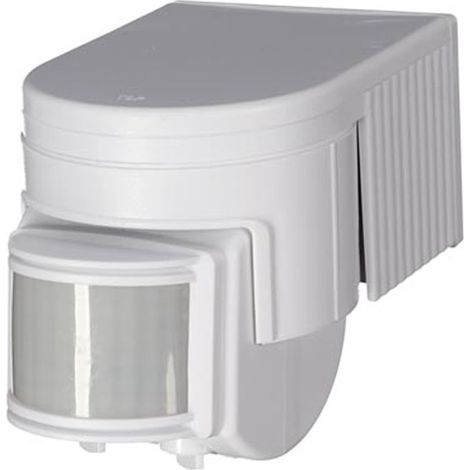 Outdoor Bewegungsmelder in weiß, 12m/180° - Timer, max. 1200 W (1/5)