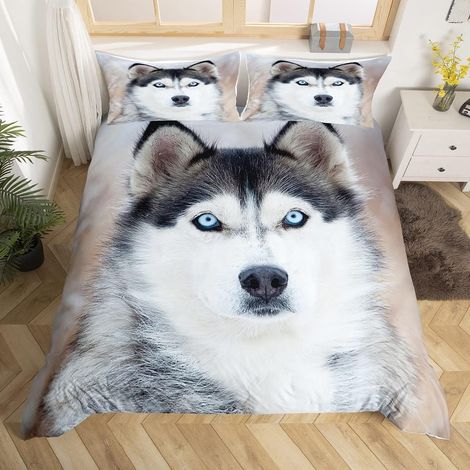 Wolf Print Duvet Cover Bedding Set Boys Teens 3D Wolf Duvet Cover 140x200cm for Kids Girls Wild Animals Duvet Cover Set (1/5)