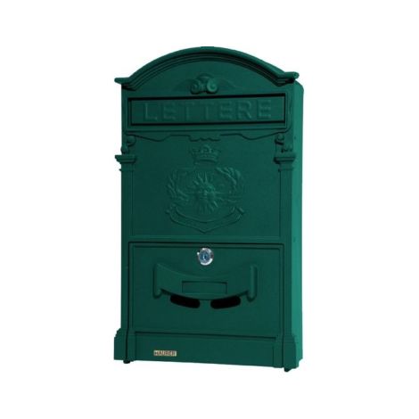 CASSETTA POSTALE MAURER "ROYAL" VERDE ALLUMINIO