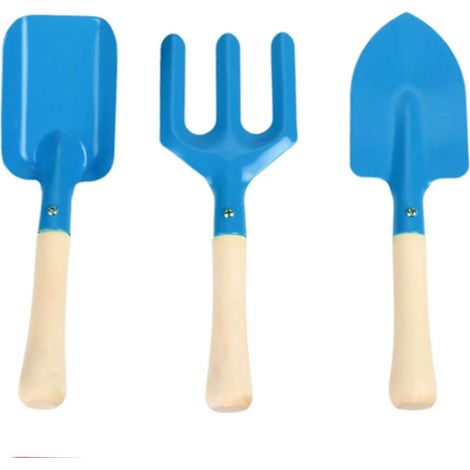 Esschert Design Kinder Gartenset Blau 3 teiliges Set