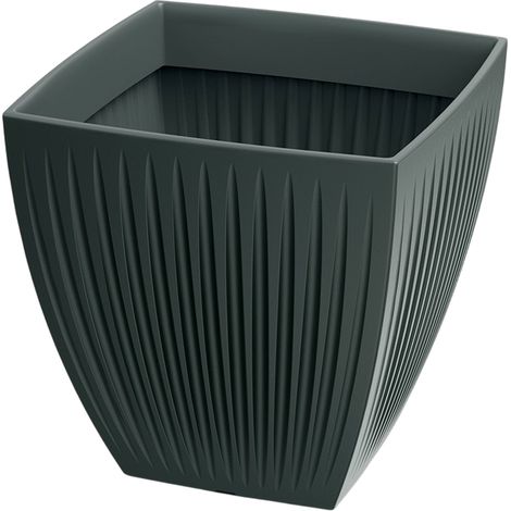 Pot de Fleur Latia Carré MIDL Ø48x48 Anthracite (1/3)