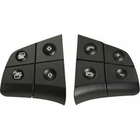 Replacement Steering Wheel Control Buttons - For Mercedes-Benz W164 W245 W251 ML GL BR Class - Black - 4 Keys (1/4)