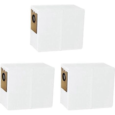 Lot de 3 aspirateur sacs à poussière pour Lefant M2 Pro/M2S Pro aspirateur robot, de rechange sac accessoire kit (1/5)