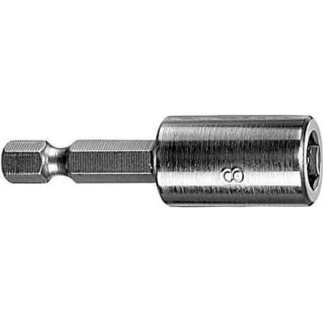 BOSCH Douille ¼" pour vis 6 pans Lg 50 mm - x 1 - 50 mm - 1/4'' - 7 mm - 6 pans