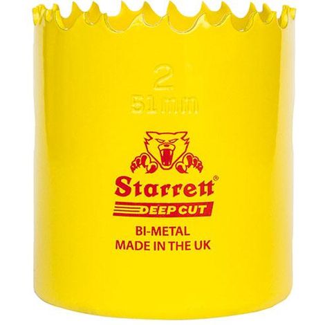 Deep cut bi-metal holesaw 19mm – Aggressive material penetration – Cutting depth 51mm – SKU BF6000 – Starrett (1/3)