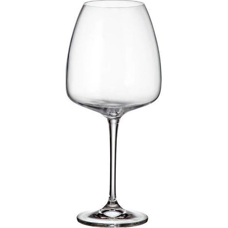 Fade Anser set 6 calici vino rosso cristallo Crystalite Bohemia 77 cl